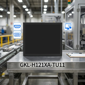 Monitor de 12.1 Pulgadas Resistente para Montaje en Rack, Monitor de Grado Industrial para Rack, Monitor OEM para Rack con Soportes de Montaje - Product Image 1