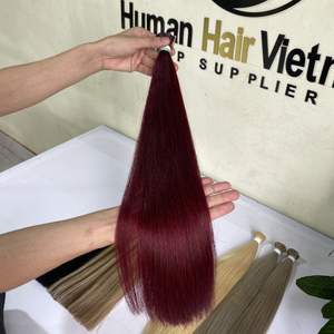 ที่ขายดีที่สุดผมบริสุทธิ์100% หนังกำพร้าชิดคู่วาดเคราติน I เคล็ดลับไฮไลท์สีนามสกุลผมมนุษย์ - Product Image 4