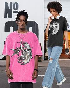 เสื้อยืดพิมพ์ลายกราฟิกแบบหนาพิเศษ 260 กรัม ผ้าฝ้าย 100% เสื้อยืดพิมพ์ลายสไตล์วินเทจ สตรีทแวร์ เสื้อยืดแบบยูนิเซ็กซ์ - Product Image 5