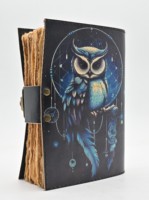 Journal intime en cuir indien Journal Hibou Journal en cuir vintage Livre des ombres Grimoire Journal en cuir Journal intime