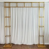 Sparxwizz Arche Métallique Dorée Carrée Moderne, Durable, Écologique, Antidérapante, Pliable, Portable, pour Mariage en Extérieur