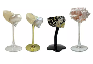 Handcrafted wine glass made from real shell and conch shell with polished surface for decorative table setting export - Product Image 6