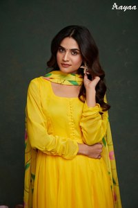Tela de seda de organza de viscosa pesada y de moda, accesorio interior completo, Kurti tradicional indio de alta calidad con juego Dupatta de Surat - Product Image 4