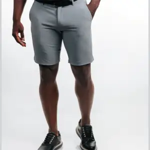 男士徒步旅行货物短裤弹力高尔夫活动短裤户外夏季短裤带口袋防水5英寸