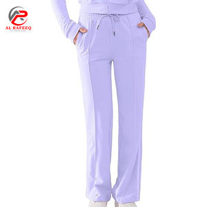 Chándales personalizados para mujer Conjunto de 2 piezas Trajes de salón de primavera Zip Up Jogger Sweatsuits con cuello alto - Product Image 5