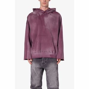 Sweatshirt à capuche zippé et pantalon de survêtement avec lavage à l'acide lourd logo personnalisé lavage vintage de haute qualité - Product Image 1