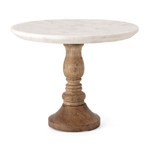 Support à gâteau en aluminium nickelé support à gâteau de luxe fait à la main de haute qualité support à gâteau en métal décoratif à dessus rond - Product Image 5