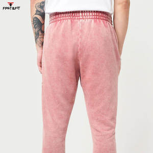 Precios razonables Ropa de verano transpirable Hombres Joggers de lavado ácido Venta caliente Pantalones de hombre lavados con ácido - Product Image 4