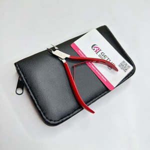 Wholesale Professional Durable Red Powder Coating Plastic Finger Nail Clipper Sharp <b>Cuticle</b> Nipper Custom Logo Beauty <b>Tool</b> - Product Image 2