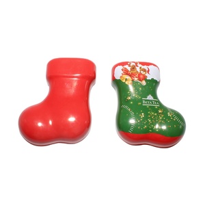 S Christmas Stocking Tinplate Food Gift Box for Candy and <b>Chocolate</b> Packaging - Product Image 6
