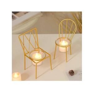 Ensemble de bougeoirs en métal bohème chic avec découpes détaillées, parfait pour la pièce principale, le salon, la chambre ou les événements - Product Image 3