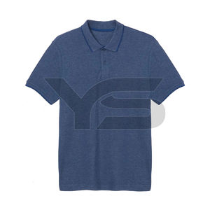 Diseño informal de botones para hombres para Polos Tela de Jersey transpirable Suministro ODM Polos con opciones multicolores - Product Image 1