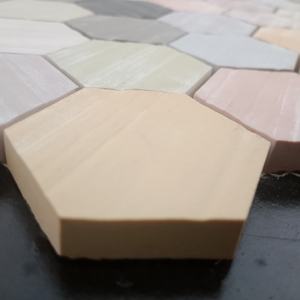 Onlyatshangar กระเบื้องโมเสคเซรามิกลายพอร์ซเลนทรงหกเหลี่ยม48มม. เต็มตัวสำหรับระเบียงและลานระเบียงพื้นระเบียงวิลล่า - Product Image 4