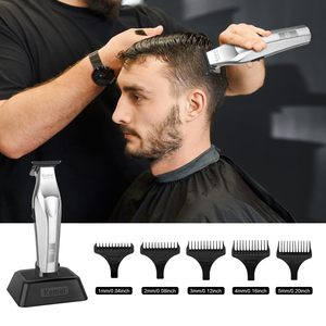 Tondeuse à cheveux professionnelle sans fil rechargeable par USB pour hommes, tondeuse de barbier à lames ultra-précises avec fonction de dégradé, idéale pour les hôtels - Product Image 3