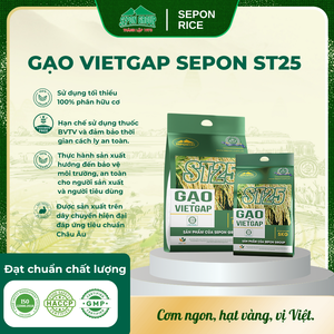 Arroz Blanco de Grano Largo y Textura Dura ST25 Vietgap, Certificado ISO 20200 y GMP, Bolsa de 5 kg, Exportación Agrícola, SEPON Vietnam - Product Image 5