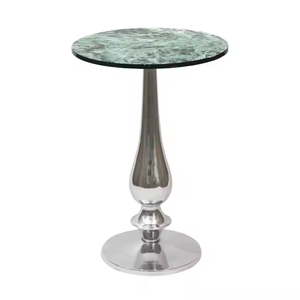 Table à manger en marbre de haute qualité avec plateau en métal Design moderne pour la maison ou le bureau Le choix d'Amazon pour les meubles de salon - Product Image 3