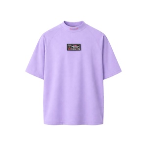 เสื้อยืดผ้าฝ้าย 100% สไตล์สตรีทแวร์ ไซส์พลัส ทรงไหล่ตก พิมพ์โลโก้แบบพัฟฟ์ สั่งทำได้ ขายส่ง เสื้อยืดผู้ชายแบบสั่งทำ - Product Image 1