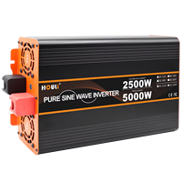 Convertisseur solaire HOULI à onde sinusoïdale pure monophasé 5000W 12V-220V DC/AC haute efficacité 50/60Hz pour utilisation automobile et domestique