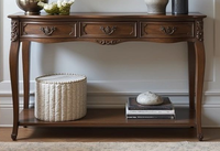 Table console de style français en bois d'acajou pour meubles de maison avec finition naturelle Meubles durables