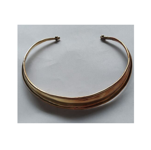 Moda personalizada de latón y Collar chapado en mujeres joyería collar regalo de boda joyería de metal sin cuello - Product Image 1