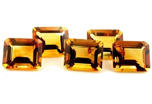 ควอตซ์สีเหลืองมะนาวธรรมชาติ7x9มม. พลอยแปดเหลี่ยมทอง7x9มม. พลอยเจียระไนขนาด7x9มม. - Product Image 4