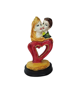 Modern Handmade Resin Heart Sculpture for Soulmates Lovers Bond Marriage Statue Birthday Wedding Valentines Day Showpiece - Product Image 1