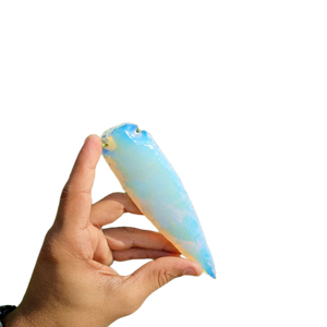 หัวลูกศรโอปอลขนาด4ถึง10นิ้วหัวลูกศรพลอยจากหินธรรมชาติแกะสลักหัวลูกศรขนาดใหญ่สำหรับการรักษาชาวอินเดีย - Product Image 1