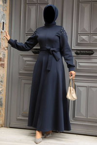 Nouvelle arrivée de vêtements islamiques à manches longues de haute qualité, Abaya élégante pour dames, de grande taille, vente en gros personnalisée - Product Image 6