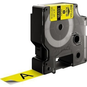 Cinta Adhesiva DYMO IND Amarilla y Negra de 19 mm x 5.5 m (Ancho x Largo) para Uso Eléctrico - Product Image 1