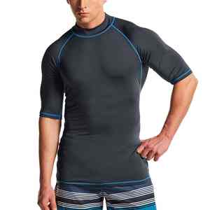 Camiseta Deportiva para Hombre, de Poliéster Lavado, Cuello Redondo, Secado Rápido, Tejido Transpirable para Entrenamientos de Gimnasio - Product Image 6