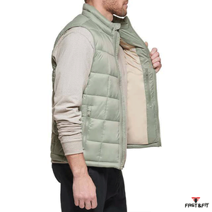 New Design High Quality Reversible Breathable <b>Puffer</b> <b>Vest</b> Wholesale Price Low MOQ Lightweight - Product Image 3