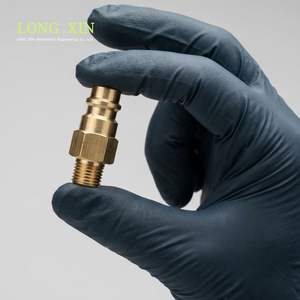 3/8" Industrial Brass Hydraulic <b>Quick</b> Connect Socket, R Thread Male, High Quality CNC Machined <b>Connectors</b>.JTSP-38SM - Product Image 3