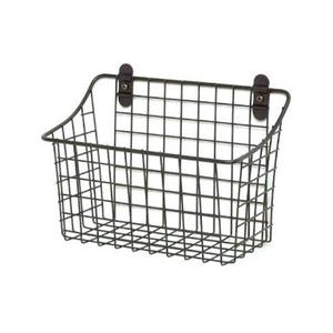 Modern Black Iron Wall Storage Rack Metal <b>Wire</b> Organizer Wall Mounted <b>Basket</b> for Kitchen Pantry Bathroom Office - Product Image 4