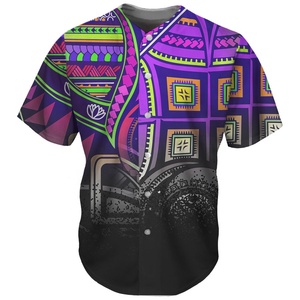 Maillot de baseball unisexe à imprimé floral, manches longues, respirant, en polyester, vêtement de sport d'été, coupe classique, fermeture boutonnée - Product Image 5