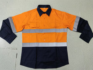 Veste de sécurité réfléchissante haute visibilité, chemise de travail respirante pour les travailleurs routiers et sur chantier - Product Image 2