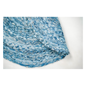 Sets de dessous-de-plat en tissu denim de coton tressé 40x40 cm - Sets de dessous-de-plat de table durables et réversibles pour la salle à manger, tissés à la main rustiques en gros - Product Image 5