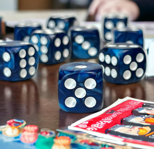 ลูกเต๋าอะคริลิค16มม. ลูกเต๋า D6สีผสมสองชั้นลายมุกตามสั่งตามต้องการ - Product Image 4