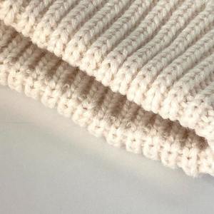 Bonnet Jacquard en laine de qualité supérieure pour hommes femmes Logo personnalisé 100 pour cent coton confortable tricoté hiver chaud casquettes utilisation en extérieur - Product Image 5