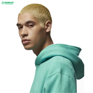 Haute qualité solide couleur personnalisée à manches longues pull à capuche Streetwear sweat à capuche à séchage rapide pour hommes coton polaire 450 GSM - Product Image 5