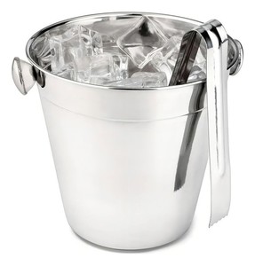 Cubo de hielo de diseño clásico para Bar, vino, cerveza, cubos de hielo, decoración, acabado plateado, diseño moderno, cubos de hielo de metal, enfriador y soporte - Product Image 1