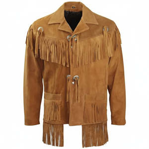 2026 <b>Vintage</b> Fringe Style Leather Cowboy <b>Jacket</b> for Everyday Western Fashion Quality Finish and Strong Durable Material Design - Product Image 1