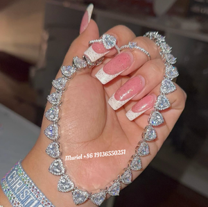 फैशन नेकलेस क्यूबन जिरकॉन हिप हॉप क्यूबन टेनिस चेन - Product Image 2