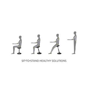 Tabouret haut ergonomique réglable de bureau - Product Image 6