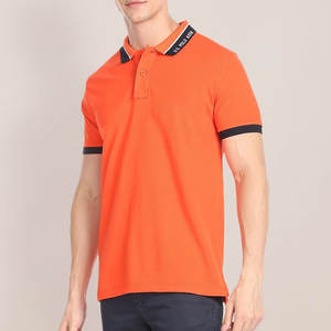 Nueva llegada mejor estilo de moda de los hombres sólidos estilo de calle para la camiseta temporada de verano de secado rápido poliéster/algodón bueno - Product Image 2