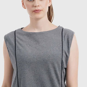 Camiseta de Tirantes para Mujer, Talla Grande, Nueva Colección Verano 2026, Transpirable, de Algodón y Poliéster, para Yoga, con Logotipo Personalizado - Product Image 3