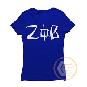 เสื้อยืดผู้หญิง Zeta Phi Beta แบบขายส่งสั่งทำได้ เสื้อผ้าชมรมลำลอง คุณภาพสูง ระบายอากาศได้ดี ผ้าฝ้าย 100% แขนสั้น - Product Image 4