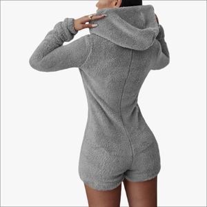 Custom Terry Cotton Women <b>Onesie</b> Pajamas Sexy Rompers Women Jumpsuit Women's Sleepwear Sleep Romper Premium Vietnam Factory Soft - Product Image 4