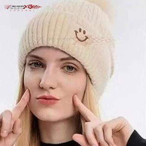 Soft Knit 100% Wool <b>Beanie</b> for Women-Breathable & <b>Waterproof</b> Adjustable City Style Casual Winter Hat - Product Image 4