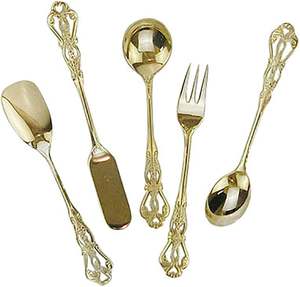 Dernier design personnalisé, ensemble de couverts couleur or, ensemble de couverts de qualité supérieure pour fêtes de mariage, meilleure vente. - Product Image 1