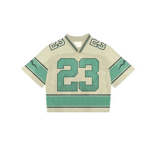 Maillot de Rugby de tissu de maille de conception de col en V avec le service d'OEM - Product Image 1